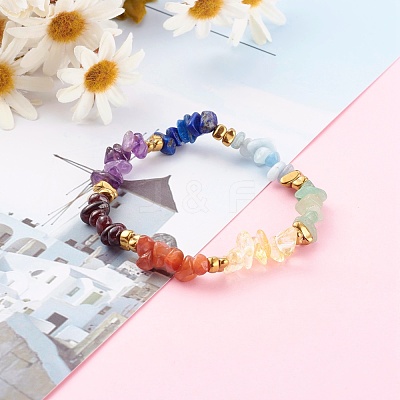 Chakra Jewelry BJEW-JB06156-1