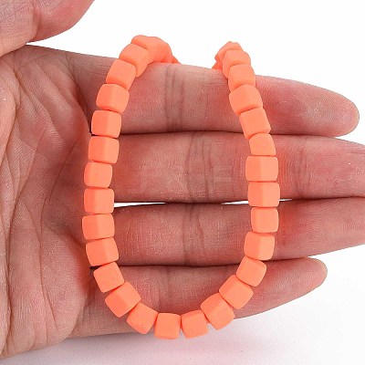 Handmade Polymer Clay Beads Strands X-CLAY-T020-09G-1