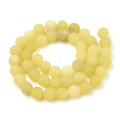 Natural Lemon Jade Beads Strands G-T106-306-1