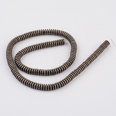 Electroplate Non-magnetic Synthetic Hematite Beads Strands G-L436-04B-1