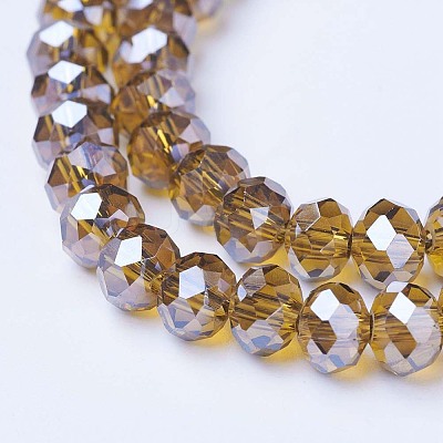 Electroplate Glass Beads Strands EGLA-A034-T4mm-A12-1
