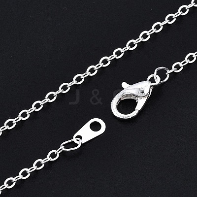 Brass Cable Chain Necklace MAK-S072-18S-1