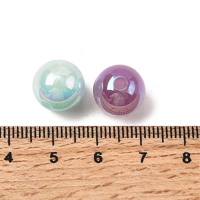 76Pcs Resin UV Reactive Beads RESI-Z041-03-1
