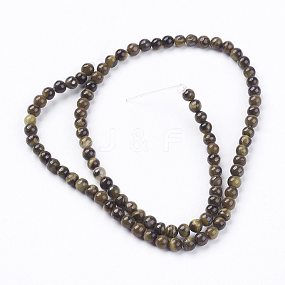 Natural Tiger Eye Round Bead Strands G-R200-4mm-1