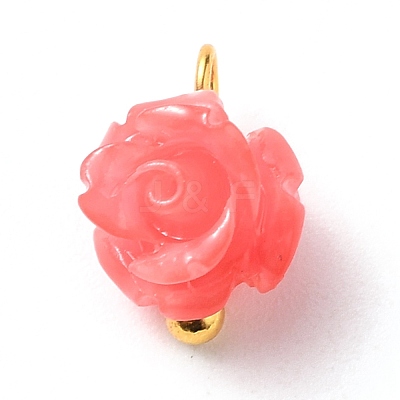 Synthetic Coral Charms X-PALLOY-JF00558-03-1