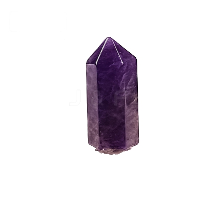 Pointed Tower Natural Amethyst Healing Stone Wands PW-WG87518-04-1