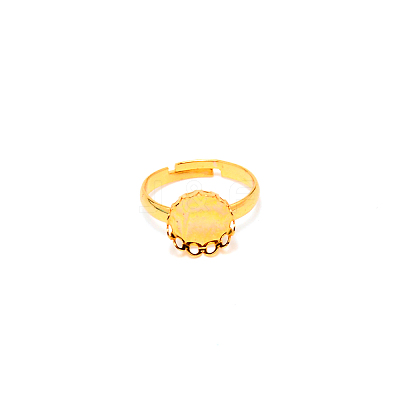 Brass Adjustable Rings Components KK-WH0077-09A-G-1