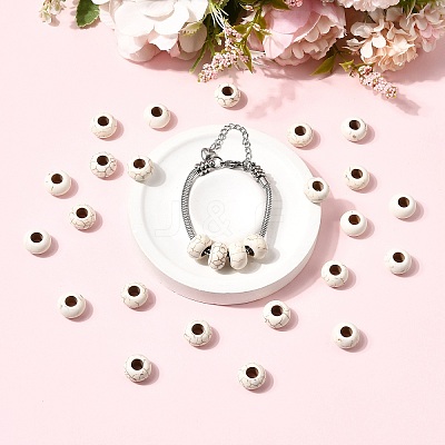 Synthetic Howlite European Beads TURQ-S283-34B-1