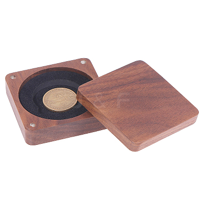 Wood Medal Storage Magnetic Boxes CON-WH0088-93A-01-1