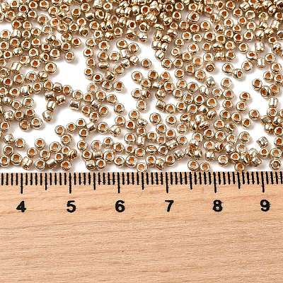12/0 Electroplate Glass Seed Beads SEED-Q003-01-1