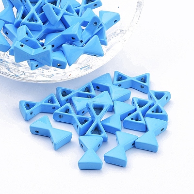 Spray Painted Alloy Multi-Strand Links PALLOY-G268-K-049-1