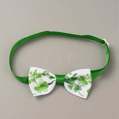 Adjustable Cloth Pet Bow Ties AJEW-WH0258-563B-1