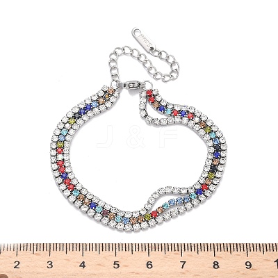 304 Stainless Steel Multi-strand Bracelets BJEW-C103-05P-1