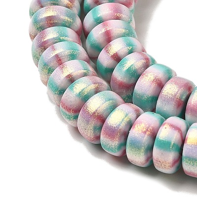 Handmade Polymer Clay Beads Strands CLAY-H006-03A-1