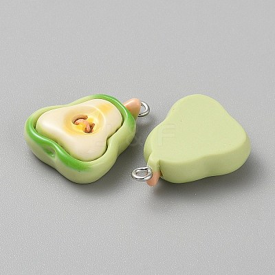 Opaque Resin Pendants CRES-CJC0011-004F-P-1