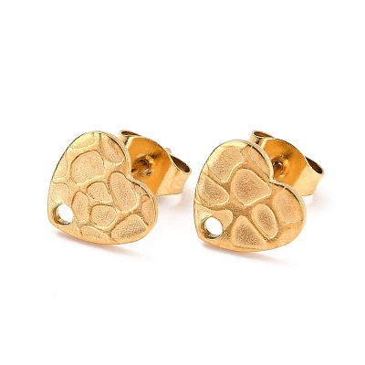 Ion Plating(IP) 304 Stainless Steel Stud Earring Findings STAS-I183-06A-G-1
