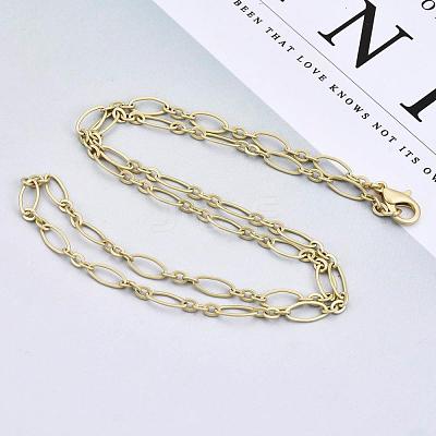 Brass Cable Chains Necklace Making MAK-S072-16A-MG-1
