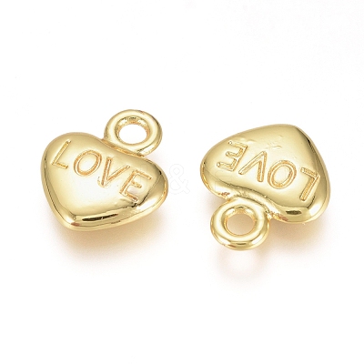 Electroplated Alloy Charms PALLOY-G267-03G-1
