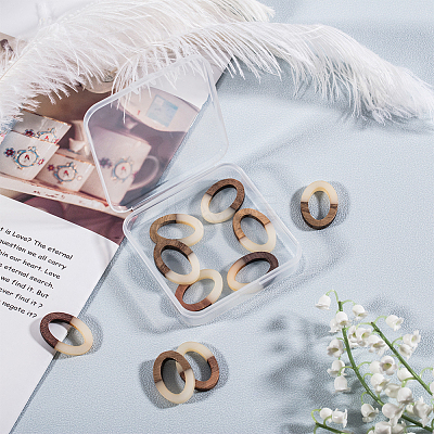 Resin & Wood Link Rings RESI-OL0001-05B-1