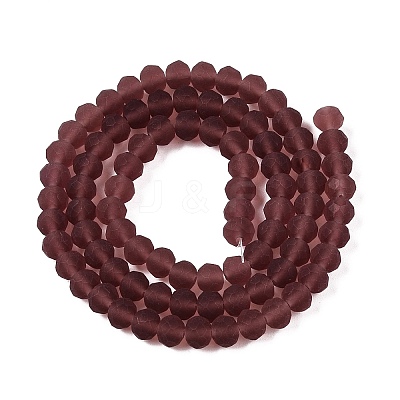 Transparent Glass Beads Strands X-EGLA-A044-T6mm-MD13-1