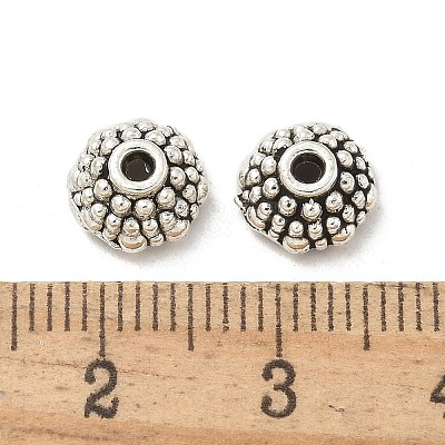 Tibetan Style Alloy Bead Caps TIBE-P003-70AS-1