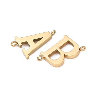 26Pcs 26 Styles 304 Stainless Steel Connector Charms STAS-A125-07G-1