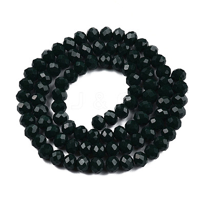Opaque Solid Color Imitation Jade Glass Beads Strands LS-EGLA-A044-P6mm-D12-1
