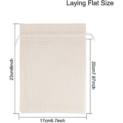 Burlap Packing Pouches Drawstring Bags ABAG-BC0001-07A-17x23-1