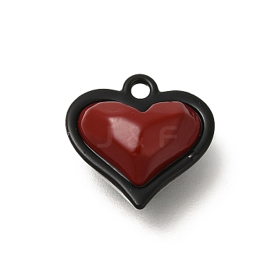 Red and Black Double Screen Alloy Pendants FIND-Z067-01B-08-1