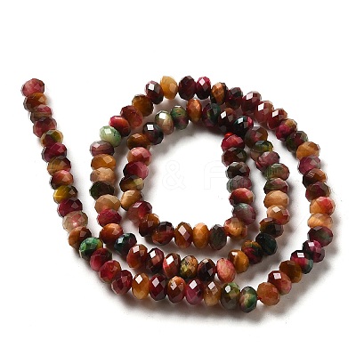 Natural Rainbow Tiger Eye Beads Strands G-NH0002-D03-02-1