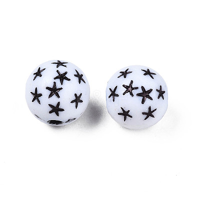 Opaque Acrylic Beads LS-MACR-N012-11-A01-1