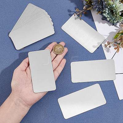 Rectangle 304 Stainless Steel Sheets STAS-WH0044-62-1
