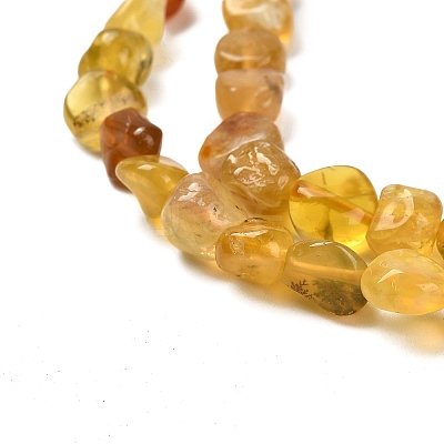 Natural Yellow Opal Beads Strands G-P497-01E-34B-1