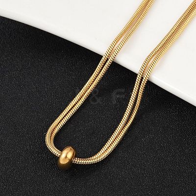 Adjustable 304 Stainless Steel Slider Necklaces X-NJEW-L156-004G-1