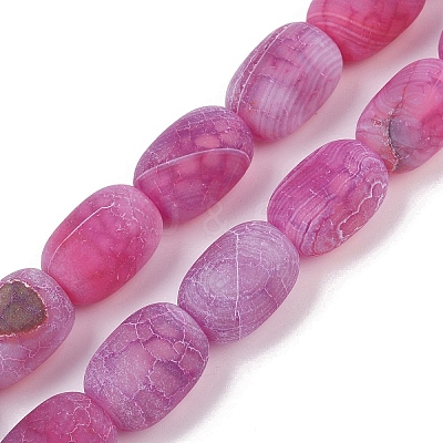Natural Weathered Agate Beads Strands G-NH0047-B05-02-1