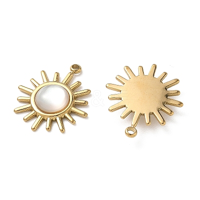 Natural Freshwater Shell Pendants STAS-G397-03G-01-1