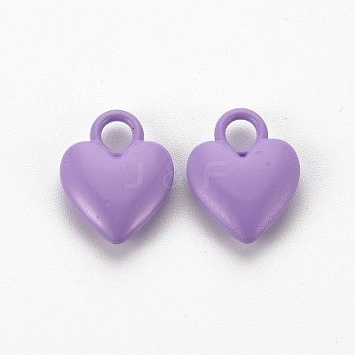 Spray Painted Alloy Charms PALLOY-Q433-032G-RS-1