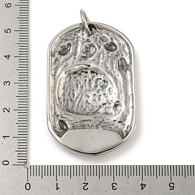 316 Surgical Stainless Steel Pendants STAS-Z073-74AS-01-1