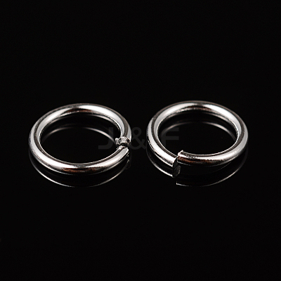 Silver Color Plated Brass Open Jump Rings X-JRC8MM-S-1