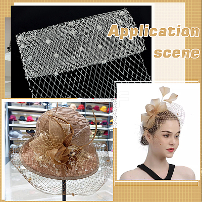 Polyester Bridal Veils DIY-WH0622-071D-1