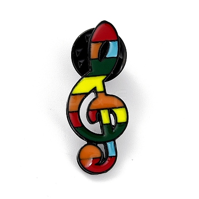 Musical Note Enamel Pin JEWB-P011-06-1
