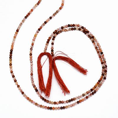 Natural Carnelian Bead Strands G-G914-2mm-29-1