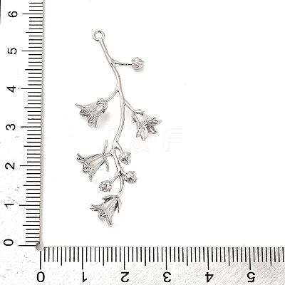 Three-Dimensional Flower Brass Pendants KK-V006-02P-01-1