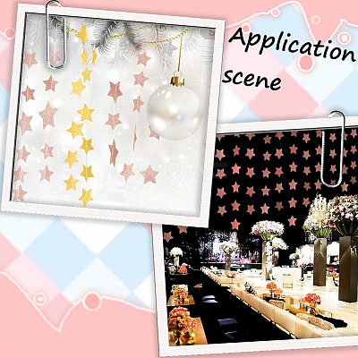 5Pcs Star Paper Flag Banners DIY-SP0003-82A-1