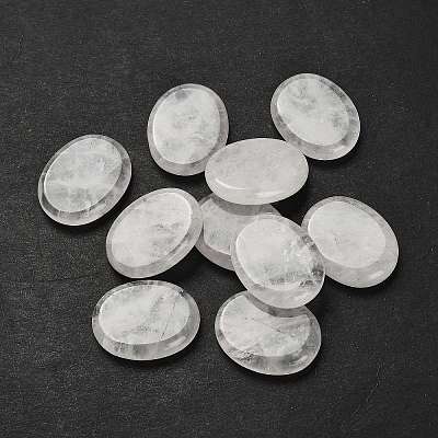 Natural Quartz Crystal Cabochons G-C166-02A-1