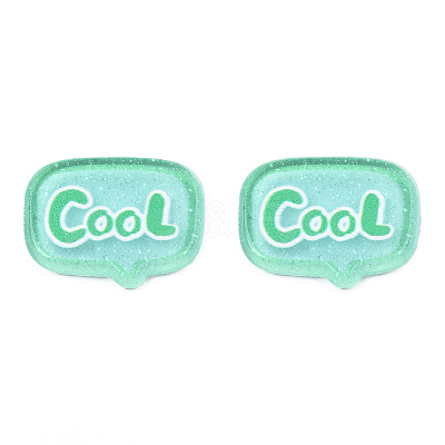 Transparent Printed Acrylic Cabochons TACR-N016-37-1