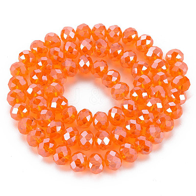 Electroplate Glass Beads Strands EGLA-A034-T2mm-A07-1