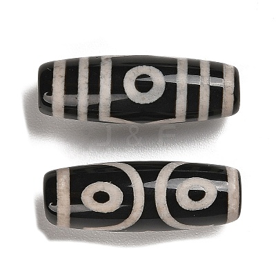 Tibetan Style dZi Beads TDZI-R002-02E-1