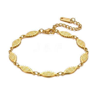 304 Stainless Steel Link Chain Bracelets WG30883-02-1