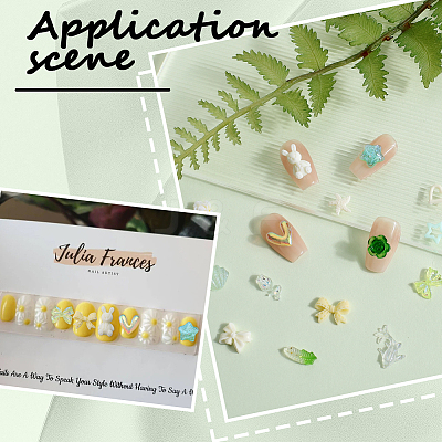 6 Bags 2 Colors Resin Cabochons MRMJ-SC0001-26-1